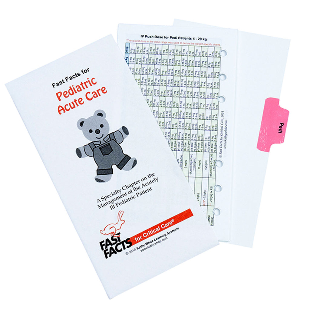 Pediatric Acute Care, 2014 (Optional specialty chapter not included in basic book)