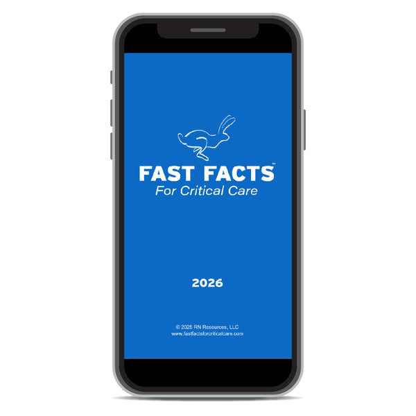 2026 Fast Facts For Critical Care - eBook Edition